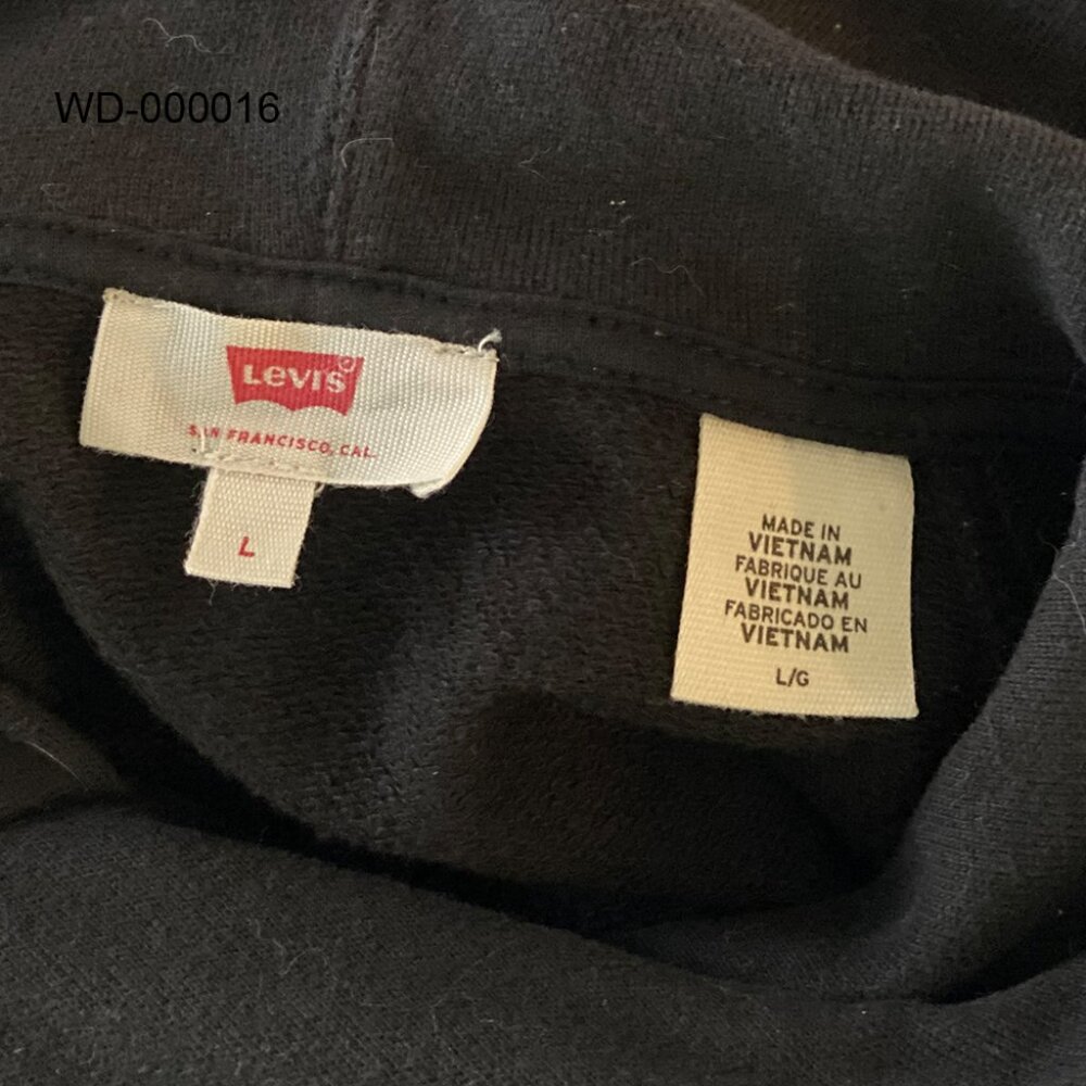 Levi's x Star Wars Women Sweatshirt Size L Black Hoody Logo Chewbacca Pullover - Picture 11 of 13